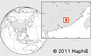 Blank Location Map of Longchuan, highlighted country