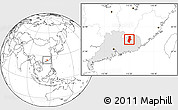 Blank Location Map of Longchuan, highlighted parent region