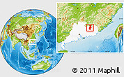 Physical Location Map of Longchuan, highlighted parent region