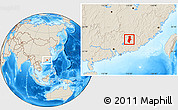 Shaded Relief Location Map of Longchuan