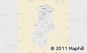 Classic Style Map of Longchuan, single color outside