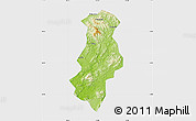 Physical Map of Longchuan, single color outside