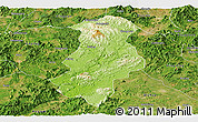 Physical Panoramic Map of Longchuan, satellite outside
