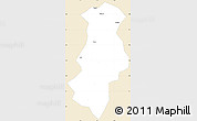 Classic Style Simple Map of Longchuan, single color outside