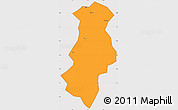 Political Simple Map of Longchuan, cropped outside