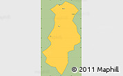 Savanna Style Simple Map of Longchuan, cropped outside