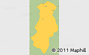 Savanna Style Simple Map of Longchuan, single color outside