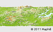 Physical Panoramic Map of Longmen