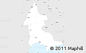 Silver Style Simple Map of Lufeng