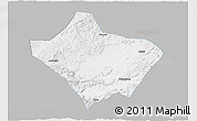 Gray 3D Map of Luoding, single color outside