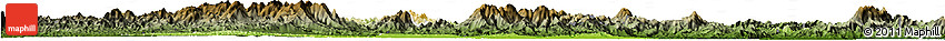 Physical Horizon Map of Luoding, darken