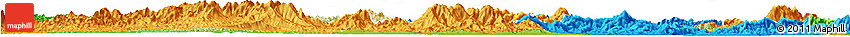 Physical Horizon Map of Luoding, political outside