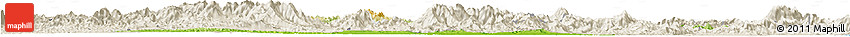 Physical Horizon Map of Luoding, shaded relief outside