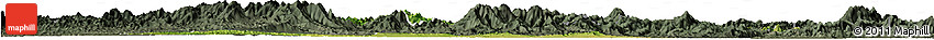 Satellite Horizon Map of Luoding, darken, semi-desaturated