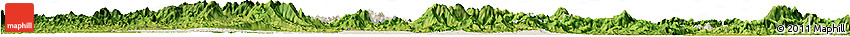 Shaded Relief Horizon Map of Luoding, satellite outside