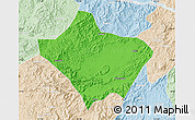 Political Map of Luoding, lighten