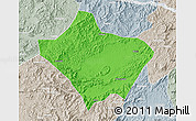 Political Map of Luoding, lighten, semi-desaturated