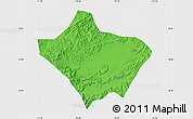 Political Map of Luoding, single color outside
