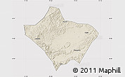 Shaded Relief Map of Luoding, cropped outside