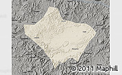 Shaded Relief Map of Luoding, darken, semi-desaturated