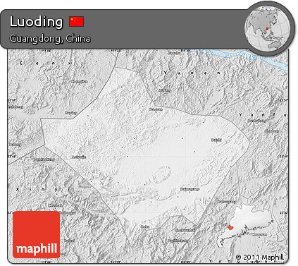 Silver Style Map of Luoding
