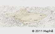 Shaded Relief Panoramic Map of Luoding, lighten