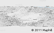 Silver Style Panoramic Map of Luoding