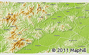 Physical 3D Map of Nanxiong