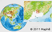 Physical Location Map of Nanxiong, highlighted parent region