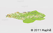 Physical Panoramic Map of Nanxiong, cropped outside