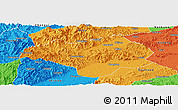 Political Panoramic Map of Nanxiong