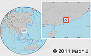 Gray Location Map of Panyu