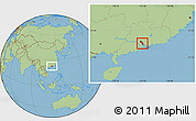 Savanna Style Location Map of Panyu