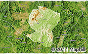 Physical 3D Map of Pingyuan, satellite outside