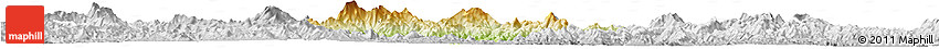 Physical Horizon Map of Pingyuan, lighten, desaturated