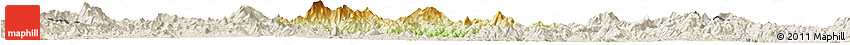 Physical Horizon Map of Pingyuan, shaded relief outside