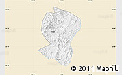 Classic Style Map of Pingyuan, single color outside