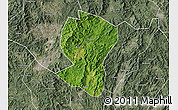 Satellite Map of Pingyuan, semi-desaturated