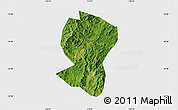 Satellite Map of Pingyuan, single color outside