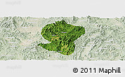 Satellite Panoramic Map of Pingyuan, lighten