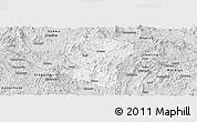 Silver Style Panoramic Map of Pingyuan