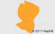 Political Simple Map of Pingyuan, cropped outside