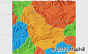Political 3D Map of Qingyuan