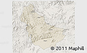 Shaded Relief 3D Map of Qingyuan, lighten