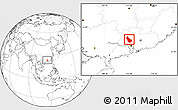 Blank Location Map of Qingyuan