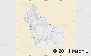Classic Style Map of Qingyuan, single color outside