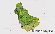 Satellite Map of Qingyuan, cropped outside