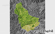 Satellite Map of Qingyuan, desaturated