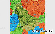 Satellite Map of Qingyuan, political outside