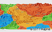 Political Panoramic Map of Qingyuan